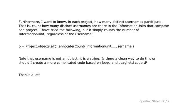 Django : Django annotate count with a distinct field смотреть онлайн