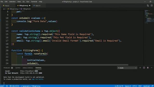 42 - Replace useFormik,onSubmit and getFieldProps with the Formik,Form and Field Component in React смотреть онлайн