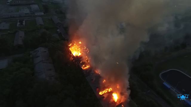 Аэросъемка в Красноярске - Пожар в Красноярске, 21.06.2016 смотреть онлайн