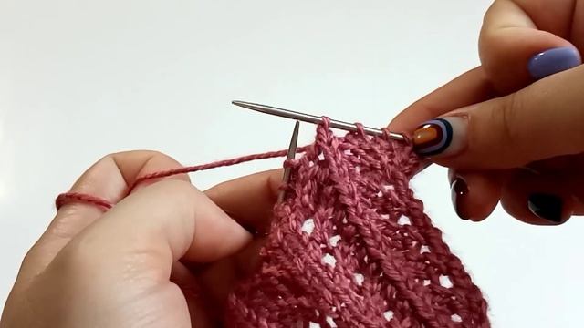 Простой ажурный узор спицами с красивым краем | Вязальный ДРЕСС-КОД смотреть онлайн