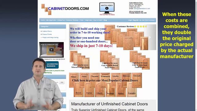 Unfinished cabinet doors direct from the factory | 50% off retail смотреть онлайн