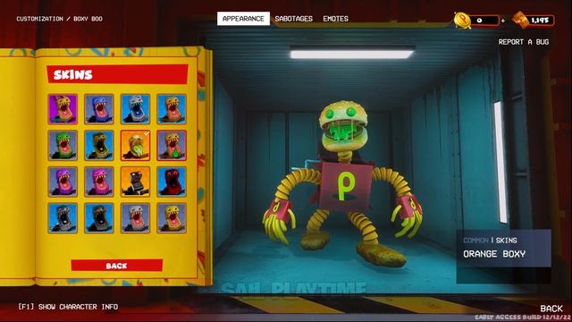 Project: Playtime - Select Menu All Boxy Boo Skins смотреть онлайн