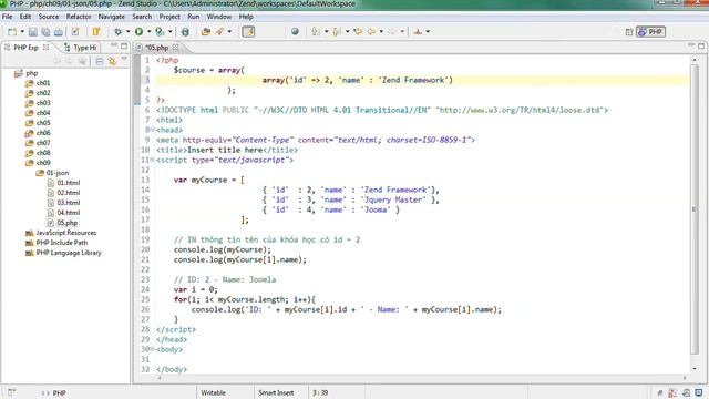 Lập Trình PHP - Bài 2 Tìm hiểu Json Phần 2 смотреть онлайн