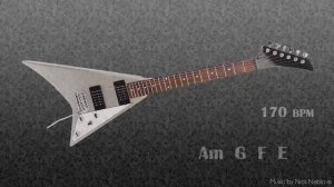Hard Rock Metal Fast Guitar Backing Track A Minor