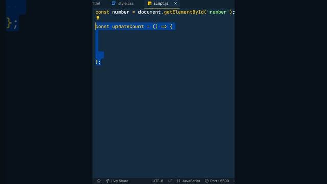 Number counting animation HTML, CSS JavaScript project смотреть онлайн