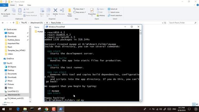 10 - ( React Js Tutorial ) Install React Using NPM смотреть онлайн