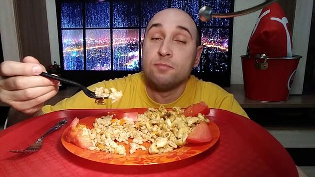 МУКБАНГ/ОБЖОР/ МАКАРОНЫ ПО-ФЛОТСКИ, РИС С КУРИЦЕЙ смотреть онлайн