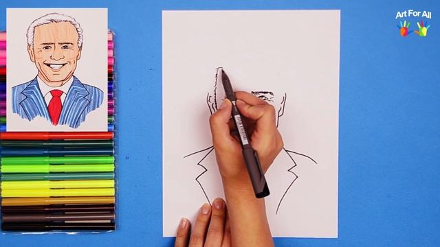How to draw Joe Biden: President of USA смотреть онлайн