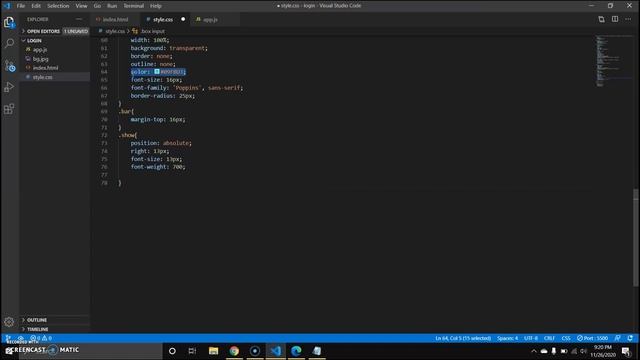 How To Create Glowing / Transparent Login Form Using HTML and CSS | javascript (TAGALOG) смотреть онлайн