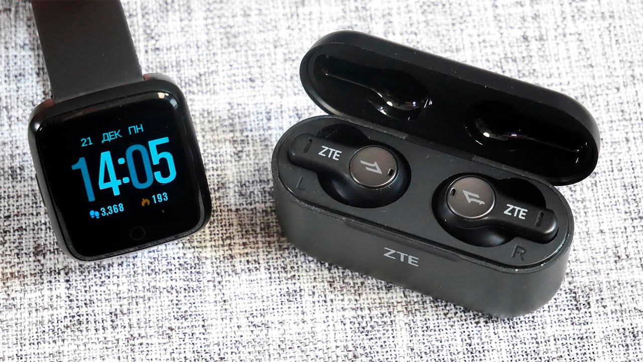 Наушники ZTE LiveBuds и часы ZTE Y8