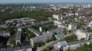 Ставрополь с высоты птичьего полета. круговая панорама