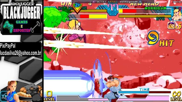 Marvel vs Capcom - Clash Of Super Heroes: -DC -X- Vs AlanMargolies88 - FT10 смотреть онлайн