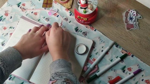 ?️☃️ Ежедневник на декабрь!/ Оформляю и заполняю/ Plan with me/ Bullet journal