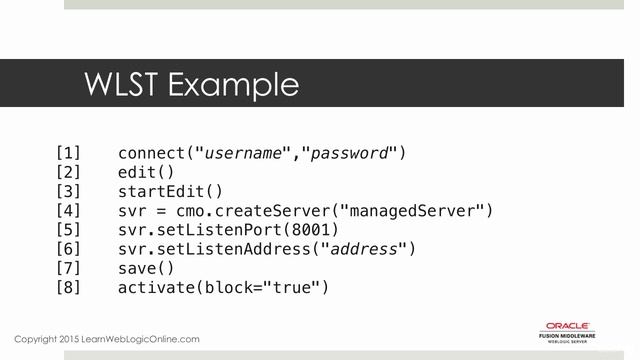Oracle WebLogic 12c for Administrators 047 WLS Example смотреть онлайн