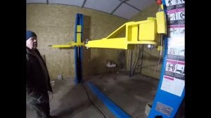 Установка и первый пуск автомобильного подъемника «Техносоюз»