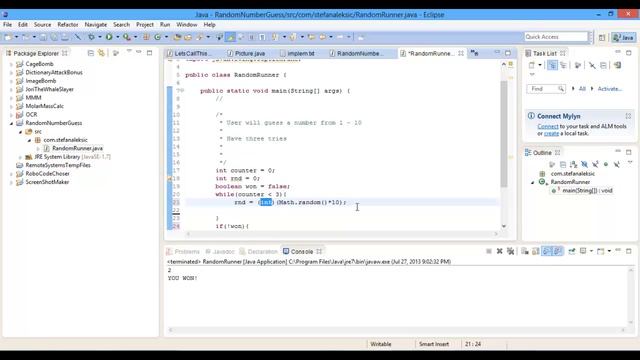Easy-Intermediate Tutorial: Make your own Java game in under 3 Minutes смотреть онлайн