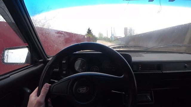 ваз 2105  на жёсткой блокировке сорвался с цепи