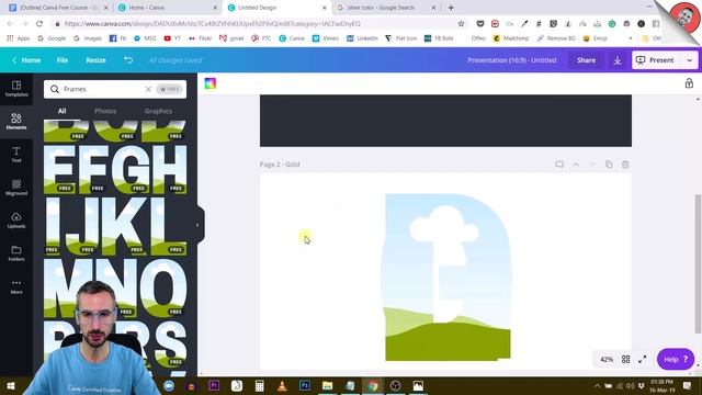 How to create Silver and Gold letters in Canva смотреть онлайн