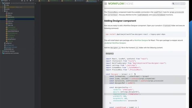 Workflow Engine integration with React 18 смотреть онлайн