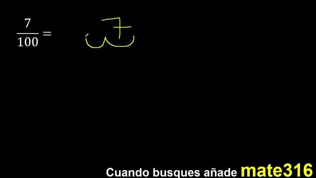 Convertir 7/100 a decimal , transformar fraccion a decimales смотреть онлайн
