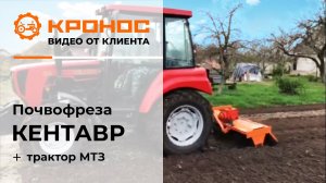 Трактор МТЗ с почвофрезой Кентавр, отзыв от клиента