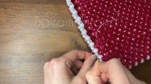 Мастер-класс сумка «СЕРДЦЕ» Из бусин (часть 2) #сумкаизбусин #bagofbeads