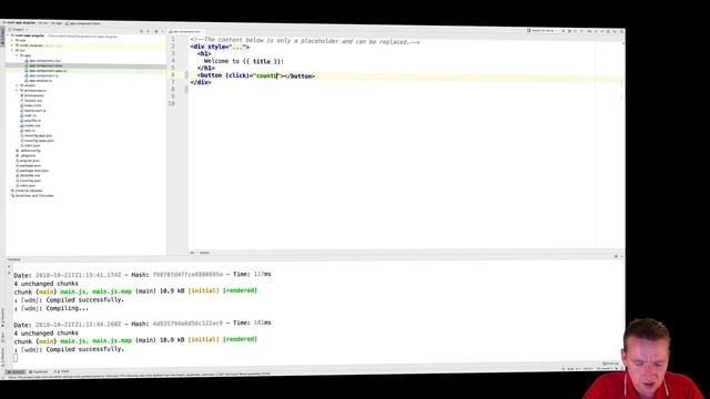 Angular7+ using REST API 2018 | S5P8 | Click event on a button to change DOM смотреть онлайн