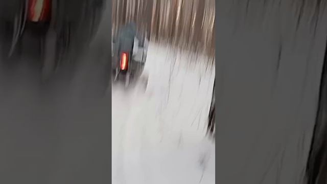 рысь 125 (sport) едет по снегу #atv125cc #квадроцикл #зима #лес #покатушки смотреть онлайн