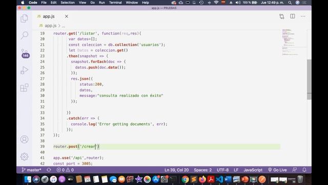 Métodos GET y POST con Firebase y Express (NODEJS) смотреть онлайн