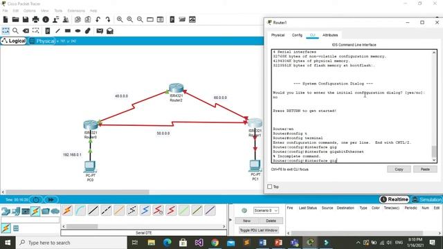 OSPF routing protocol using 3 routers || Cisco Packet Tracer смотреть онлайн