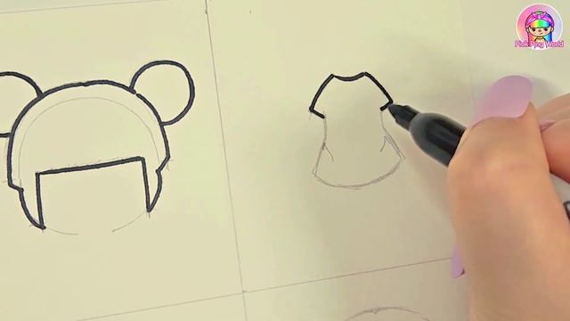 [Tutorial] How To Make Toca Boca Paper Doll Making Kit #papercraft #paperdiy #howto