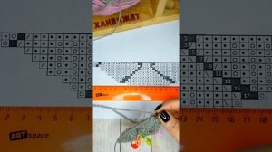 Шаль спицами «Замерзшие листья». Часть 1
