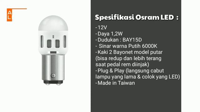 Lampu Osram LED P21/5W BAY15D смотреть онлайн