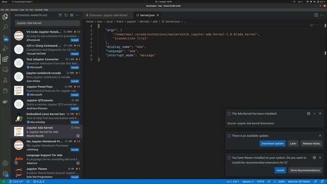 Ada Kernel for Jupyter Notebook and VS Code смотреть онлайн