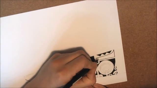 Drawing a Marquesan forearm tattoo with mixed Maori patterns смотреть онлайн