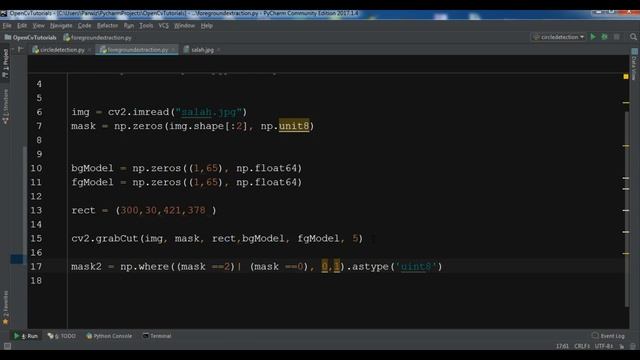 Python OpenCV Grabcut Image Foreground Detection смотреть онлайн