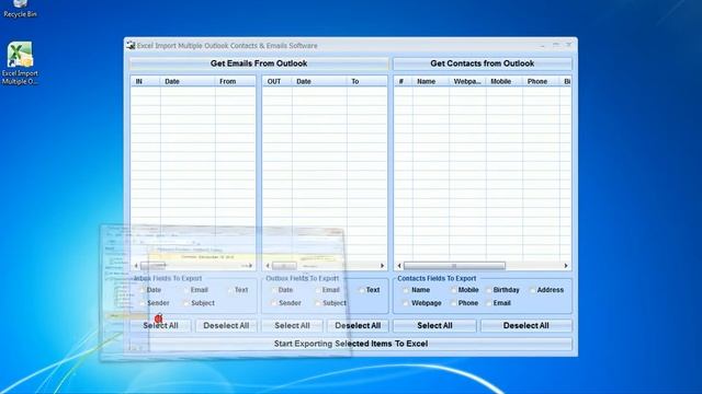 How To Use Excel Import Multiple Outlook Contacts & Emails Software смотреть онлайн