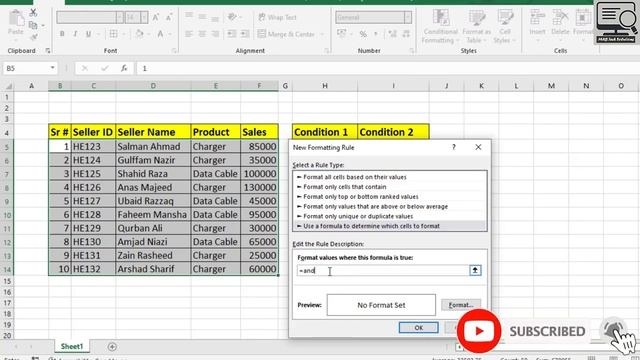 How to Apply Conditional Formatting in Excel When Two Conditions given | MRB Tech Solutions смотреть онлайн