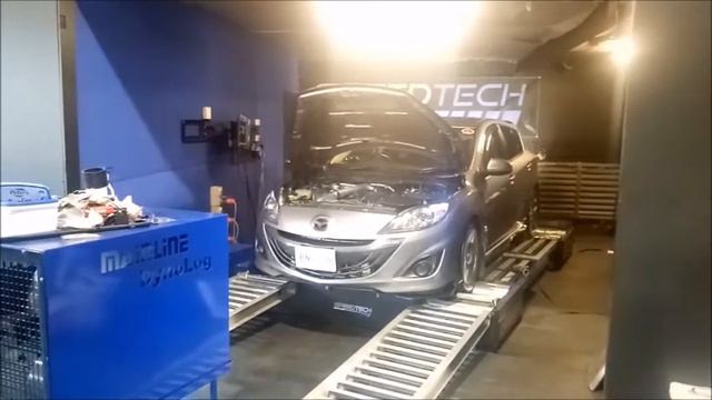 Mazda 3 MPS on dyno смотреть онлайн