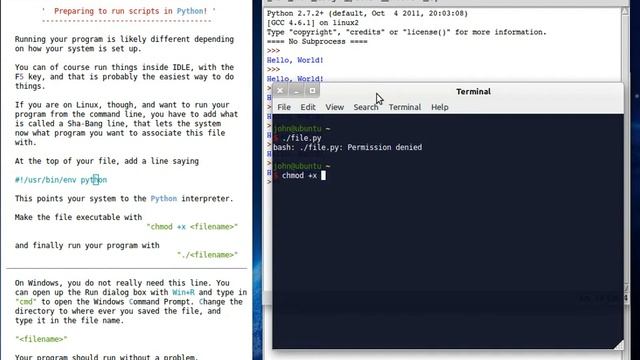 Python 06 Running Scripts смотреть онлайн