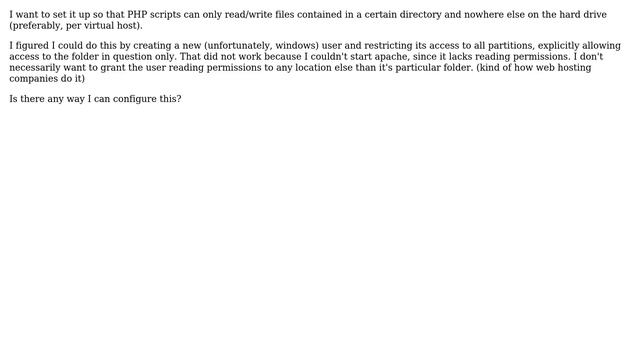 Limit PHP permissions смотреть онлайн