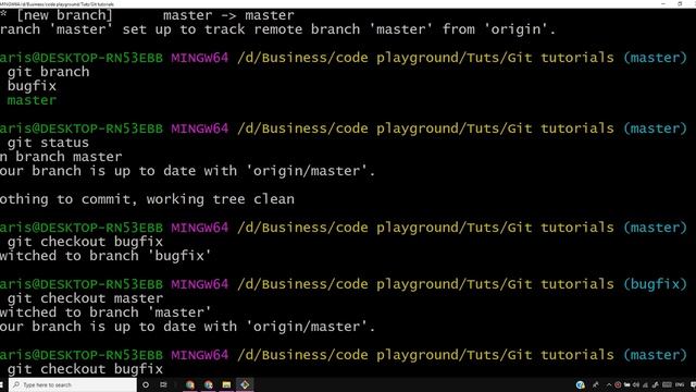 Pushing Git Branches To Remote Repositories | Git Tutorials #19 смотреть онлайн