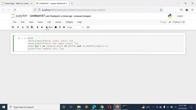 Python Program Find All Numbers that are Odd and Palindromes Between Range of Numbers w/o Recursion смотреть онлайн