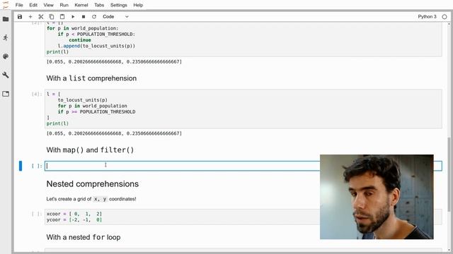 List comprehensions in Python [Python comprehensions #1] смотреть онлайн