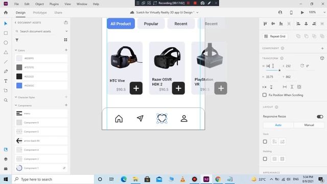 Mobile App UI Design | VR Design | 3D Virtual Reality | By Designing Turials смотреть онлайн