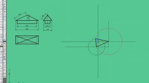 Построение развертки прямоугольного колпака с вершиной в центральной точке