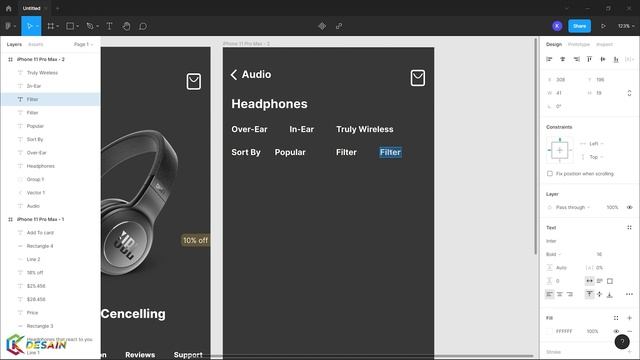 How to make a simple online store app ui design in figma | Figma Tutorial смотреть онлайн
