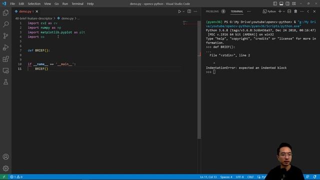 OpenCV Python BRIEF Feature Descriptor смотреть онлайн