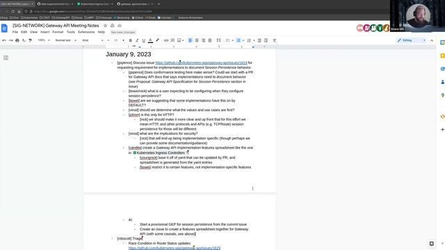 SIG Network Gateway API meeting for 20230109 смотреть онлайн
