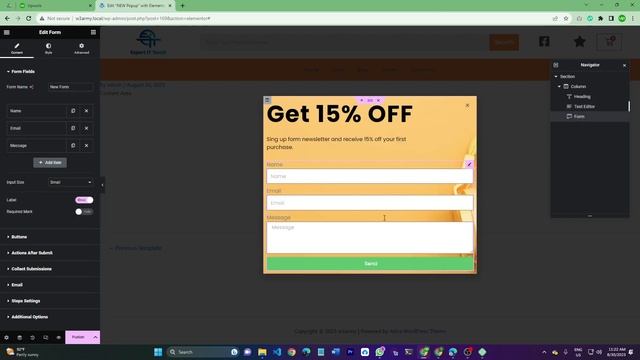 How To create popup form in wordpress using elementor смотреть онлайн